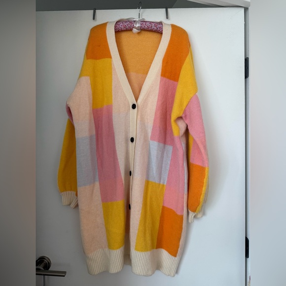 Anthropologie Amadi Lexie Colorblock Cardigan - Picture 1 of 4